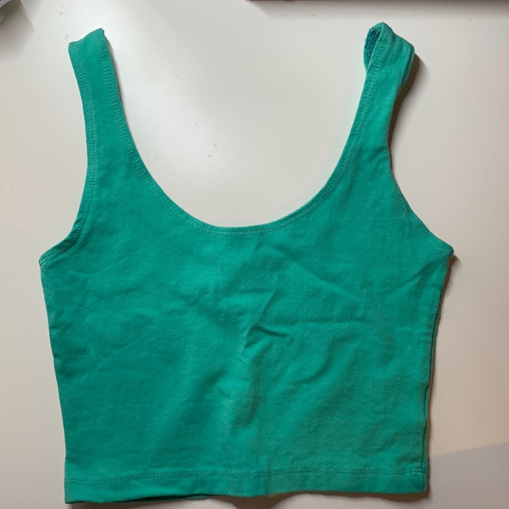 Turquoise crop top
